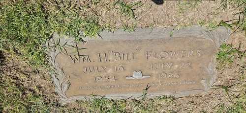 Flush granite marker — before restoration