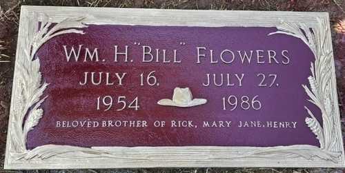 Flush granite marker — after restoration